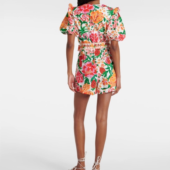 FARM Rio Floral Jumpsuit in Pink and Green - Picture 10 of 15